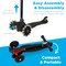 Best Choice Products Kids Mini Kick Scooter Toy w/ Light-Up Wheels and Height Adjustable T-Bar